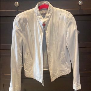 Maxima White Leather Jacket Wilson’s